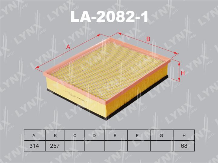 LYNXauto LA-2082-1 Air filter LA20821