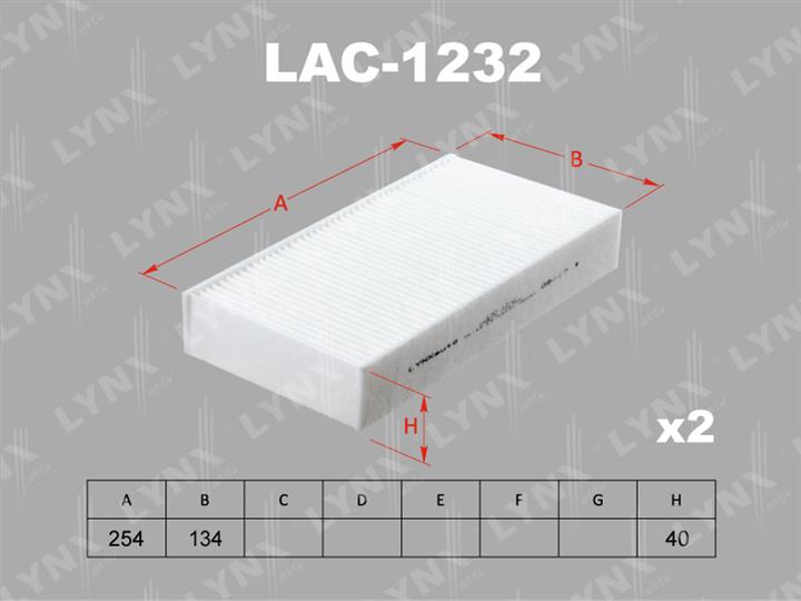 LYNXauto LAC-1232 Filter, interior air LAC1232