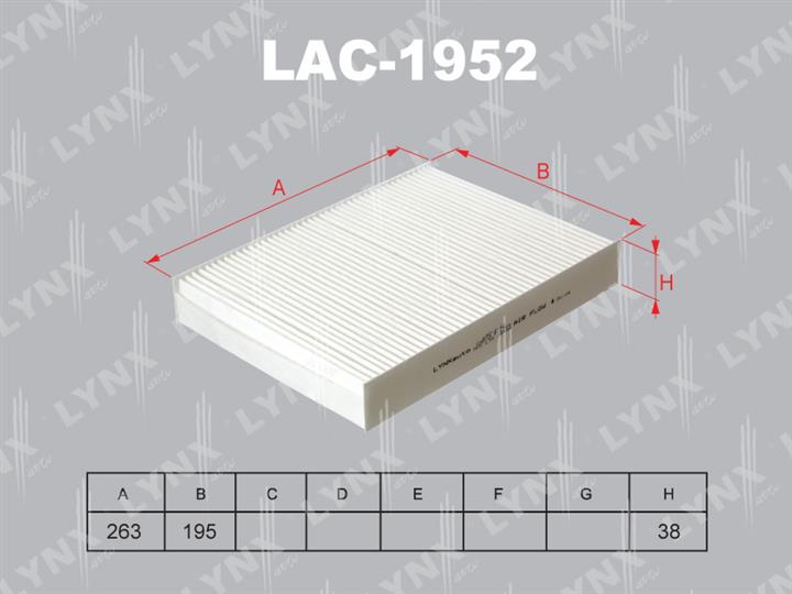 LYNXauto LAC-1952 Filter, interior air LAC1952
