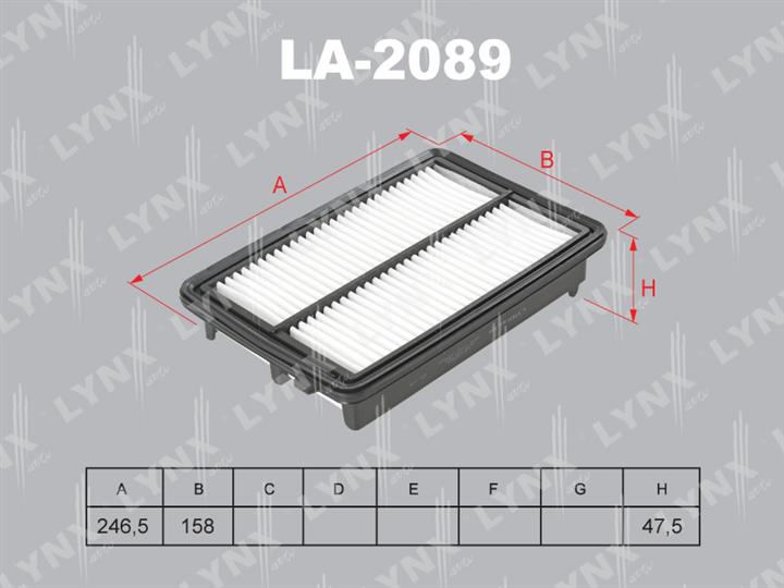 LYNXauto LA-2089 Air filter LA2089