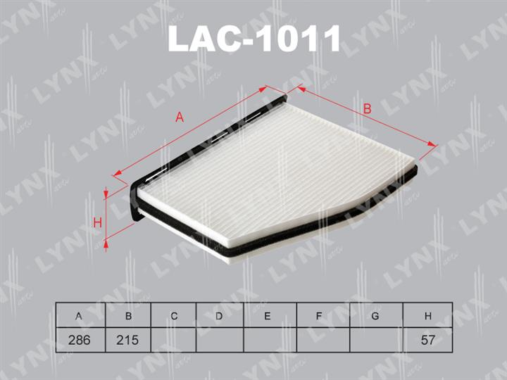 LYNXauto LAC-1011 Filter, interior air LAC1011