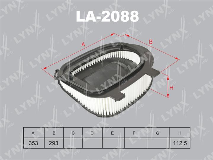 LYNXauto LA-2088 Air filter LA2088