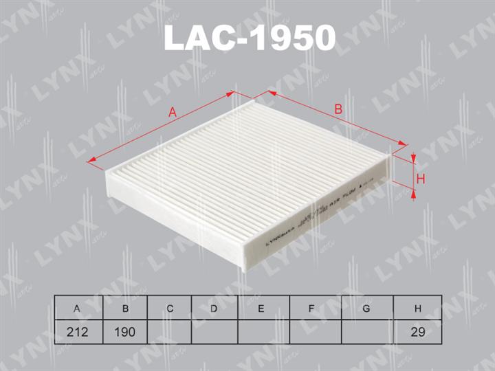 LYNXauto LAC-1950 Filter, interior air LAC1950