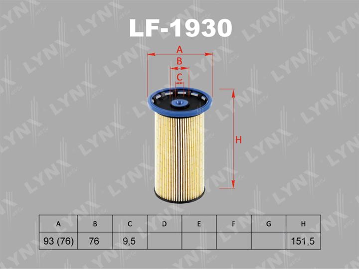 LYNXauto LF-1930 Fuel filter LF1930
