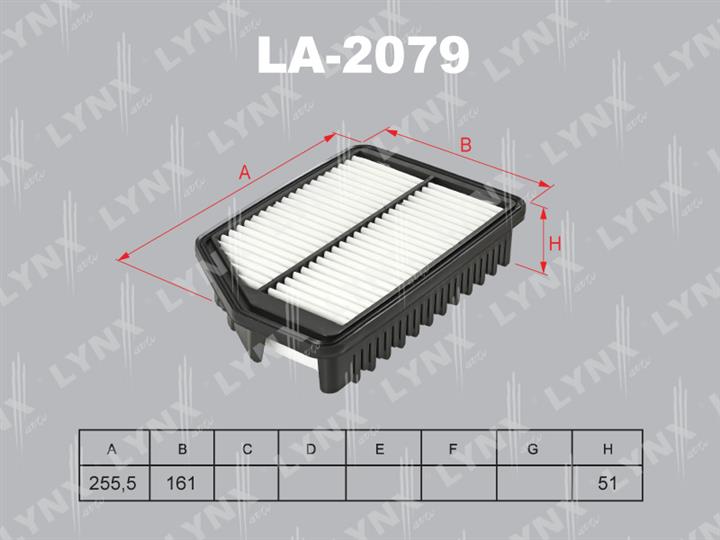 LYNXauto LA-2079 Air filter LA2079