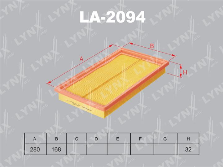 LYNXauto LA-2094 Air filter LA2094