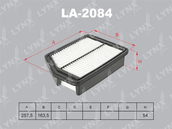 LYNXauto LA-2084 Air filter LA2084