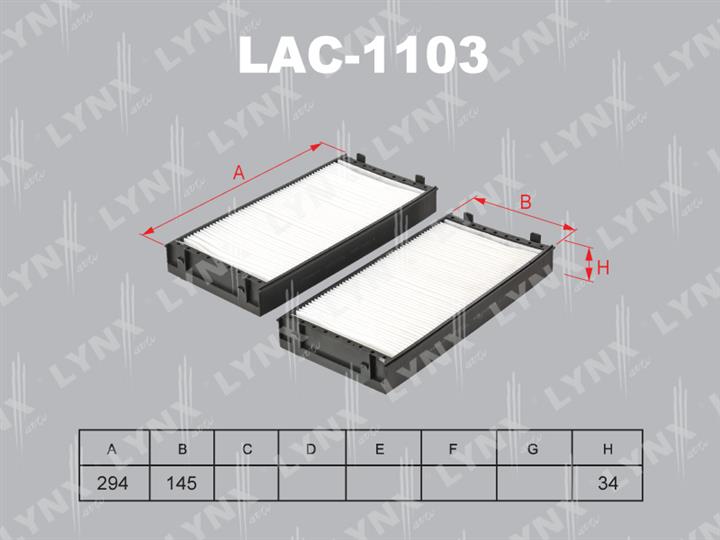 LYNXauto LAC-1103 Filter, interior air LAC1103