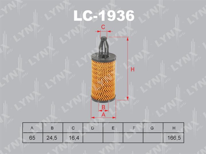 LYNXauto LO-1936 Oil Filter LO1936