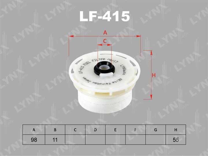 LYNXauto LF-415 Fuel filter LF415