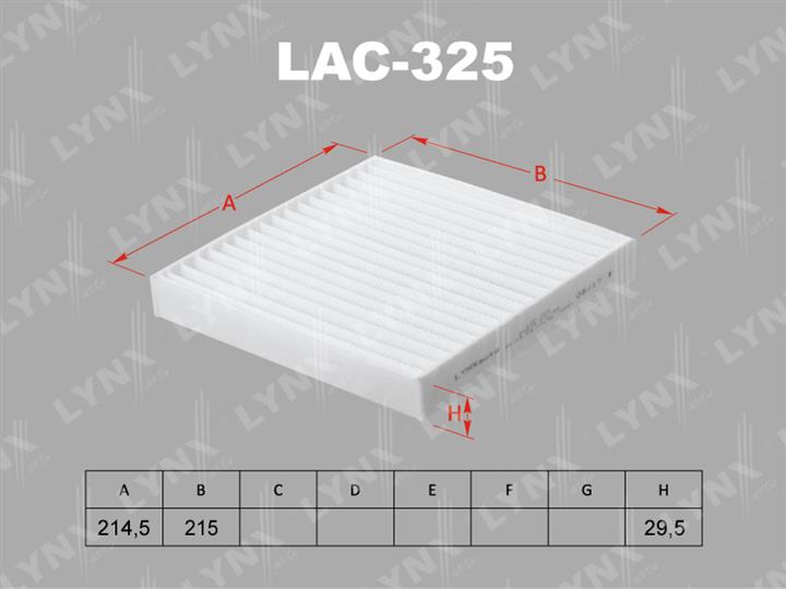 LYNXauto LAC-325 Filter, interior air LAC325