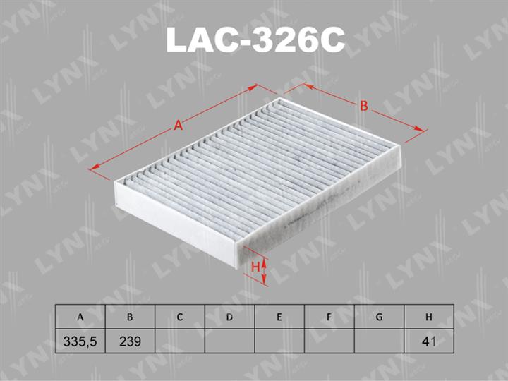 LYNXauto LAC-326C Filter, interior air LAC326C