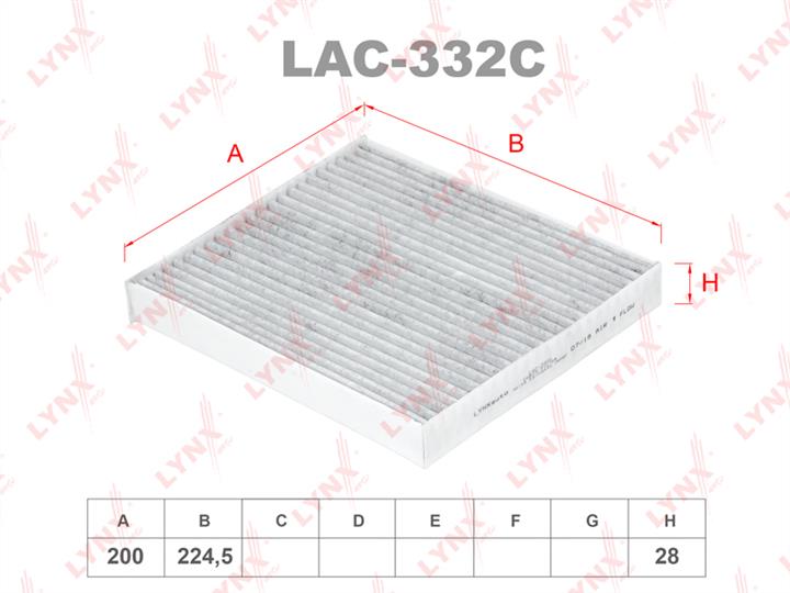 LYNXauto LAC-332C Filter, interior air LAC332C