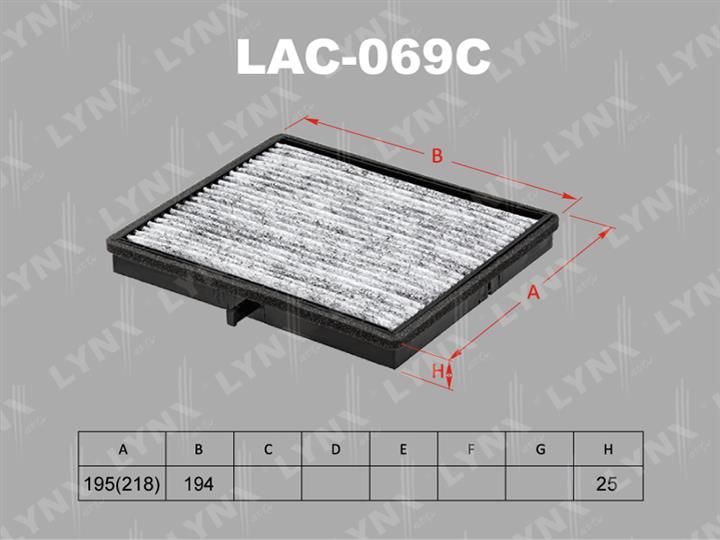 LYNXauto LAC-069C Filter, interior air LAC069C