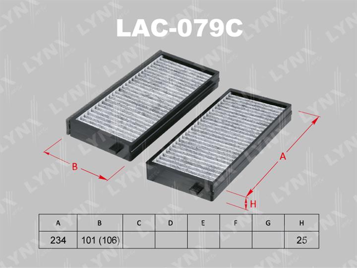 LYNXauto LAC-079C Filter, interior air LAC079C