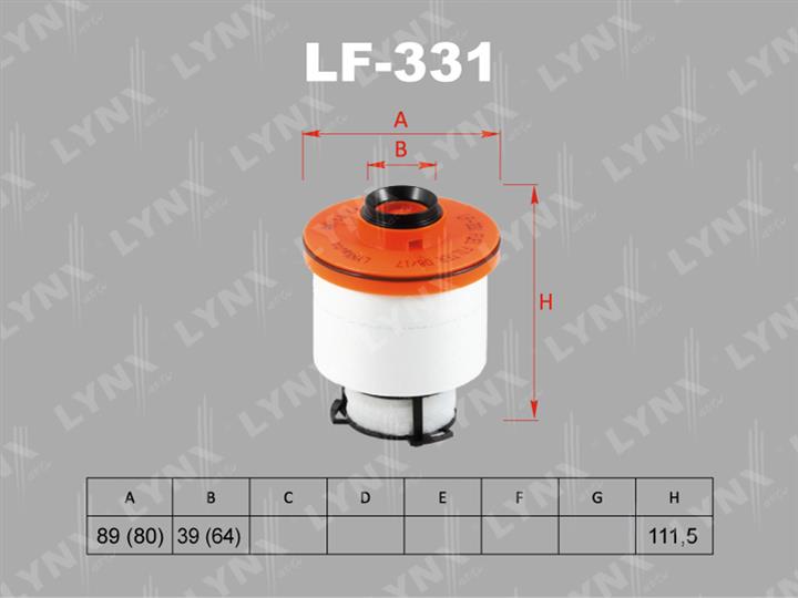 LYNXauto LF-331 Fuel filter LF331
