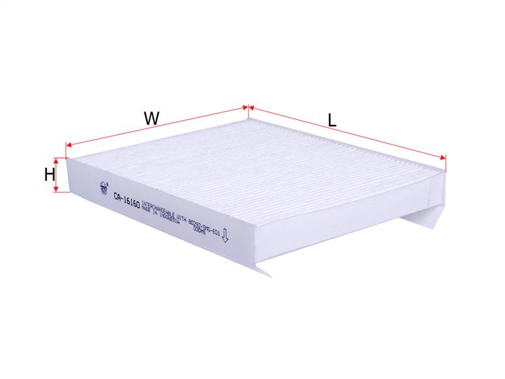 Sakura CA-16160 Filter, interior air CA16160