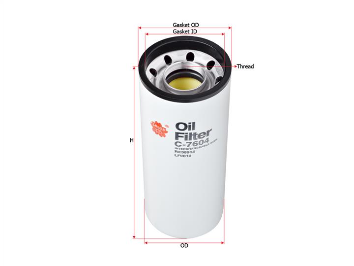 Sakura C-7604 Oil Filter C7604