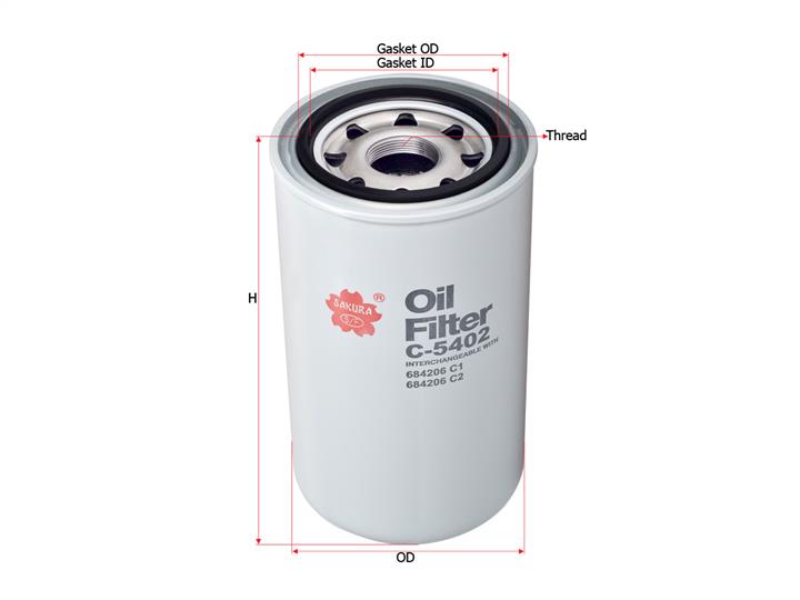 Sakura C-5402 Oil Filter C5402