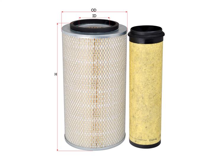 Sakura A-6207-S Air filter A6207S