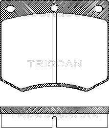 Triscan 8110 16229 Brake Pad Set, disc brake 811016229