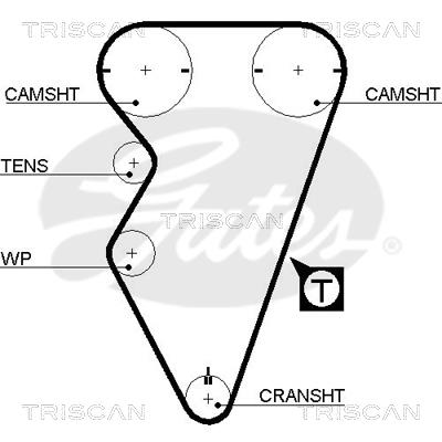 Triscan 8645 5238XS Timing belt 86455238XS