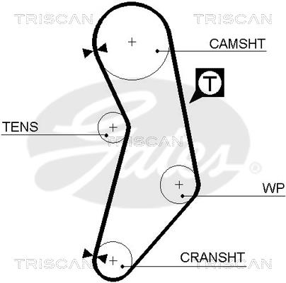 Triscan 8645 5545XS Timing belt 86455545XS