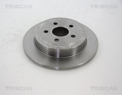 Triscan 8120 101070 Rear brake disc, non-ventilated 8120101070