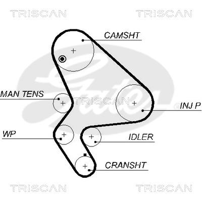 Triscan 8645 5588XS Timing belt 86455588XS