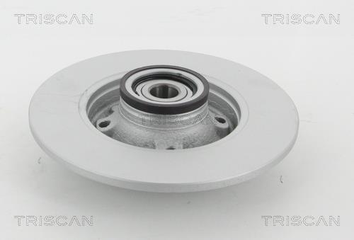 Triscan 8120 28124C Rear brake disc, non-ventilated 812028124C
