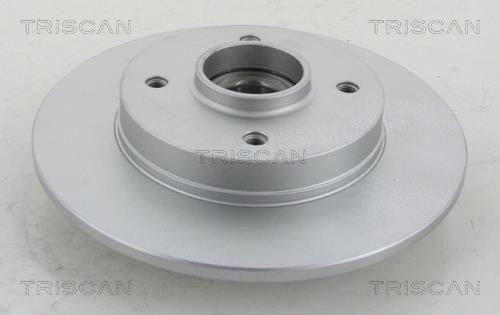 Triscan 8120 28126C Rear brake disc, non-ventilated 812028126C