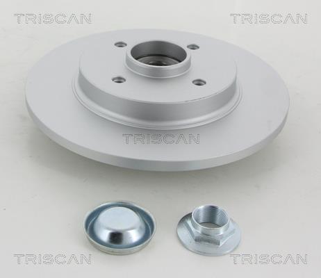 Triscan 8120 28128C Rear brake disc, non-ventilated 812028128C