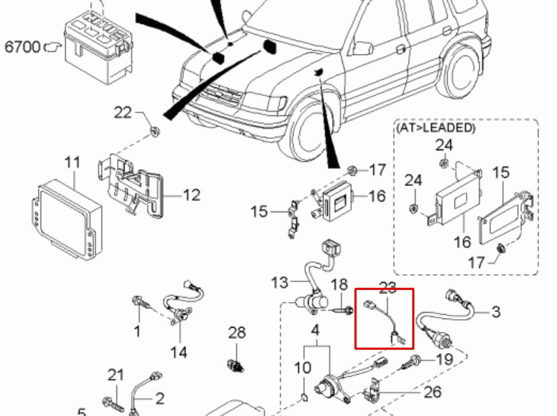 0K01266991 Hyundai/Kia Auto part