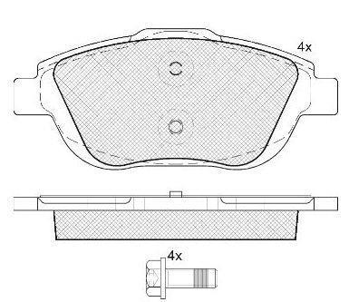 Alanko 300666 Brake Pad Set, disc brake 300666