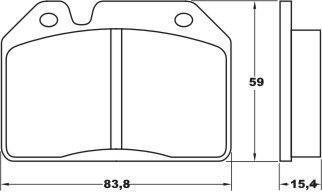 Alanko 300581 Brake Pad Set, disc brake 300581