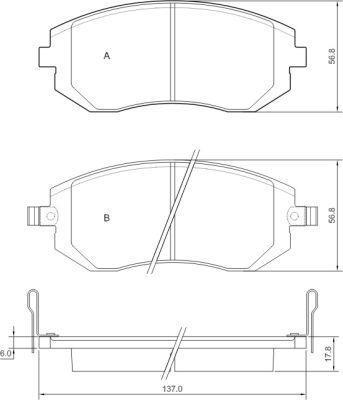 Alanko 300408 Brake Pad Set, disc brake 300408