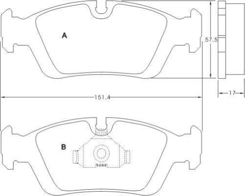 Alanko 300454 Brake Pad Set, disc brake 300454