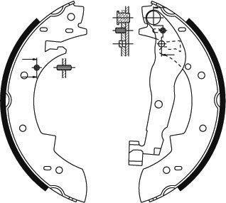 Alanko 302531 Brake shoe set 302531