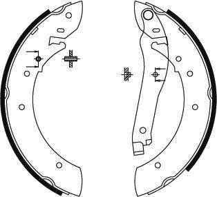 Alanko 302545 Brake shoe set 302545