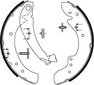 Alanko 302559 Brake shoe set 302559