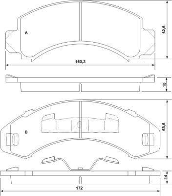 Alanko 302255 Brake Pad Set, disc brake 302255