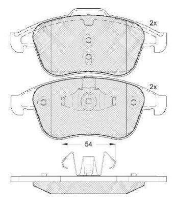 Alanko 300516 Brake Pad Set, disc brake 300516