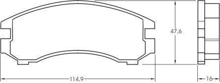 Alanko 300553 Brake Pad Set, disc brake 300553