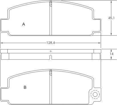 Alanko 300287 Brake Pad Set, disc brake 300287