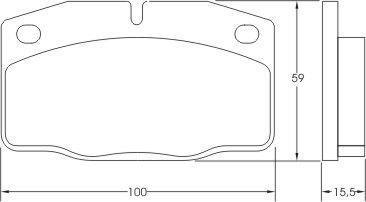 Alanko 300327 Brake Pad Set, disc brake 300327