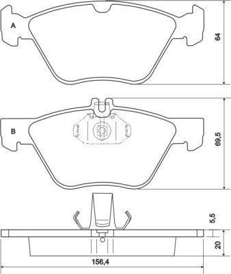 Alanko 300028 Brake Pad Set, disc brake 300028