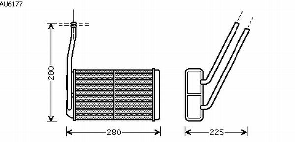 Alanko 540013 Heat exchanger, interior heating 540013
