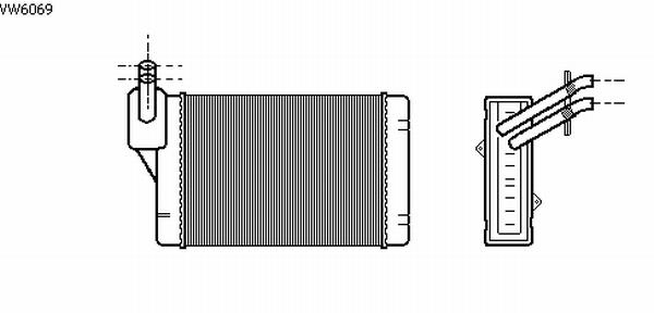 Alanko 540044 Heat exchanger, interior heating 540044