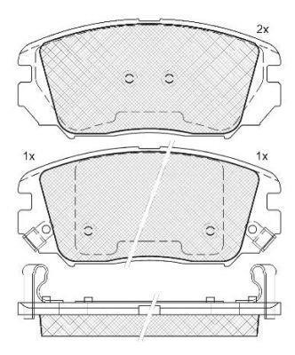 Alanko 300755 Brake Pad Set, disc brake 300755