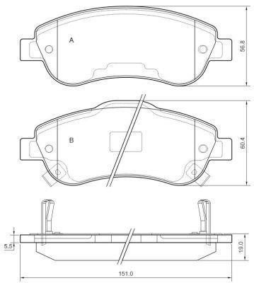 Alanko 300756 Brake Pad Set, disc brake 300756